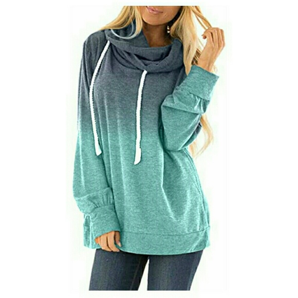 Tops - Ombre hoodie/sweatshirt